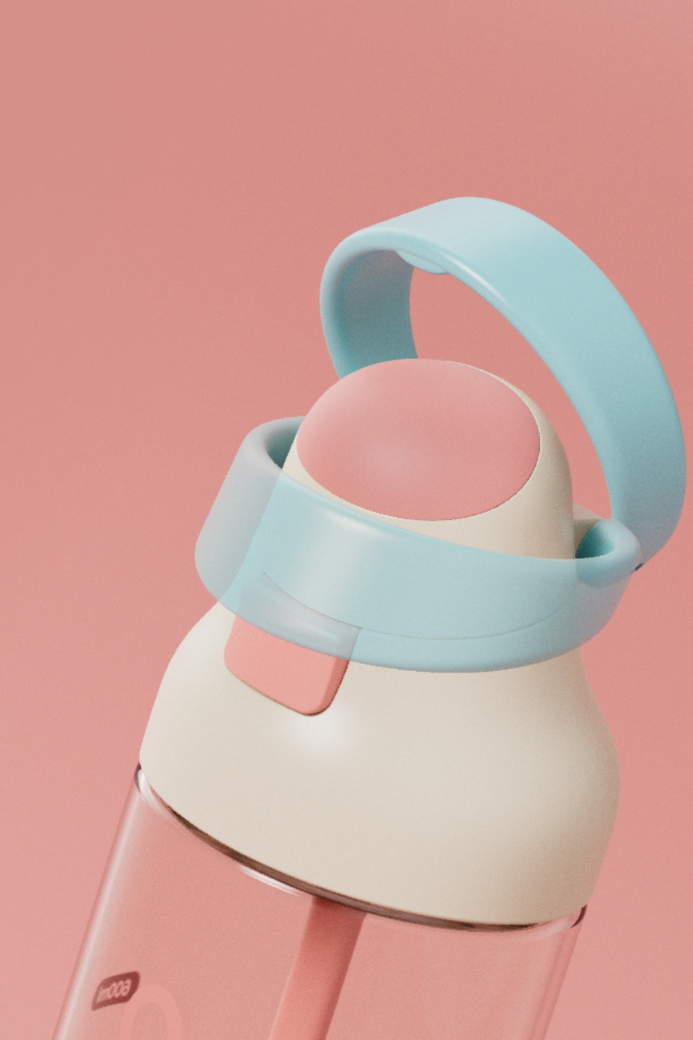 Kada Cup 888ml flip lid and carry handle close up