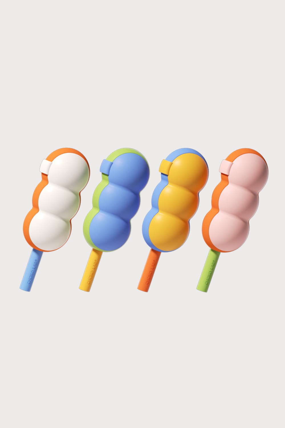 Create delicious and colorful popsicles with the fun and easy-to-use Chako Lab popsicle molds.