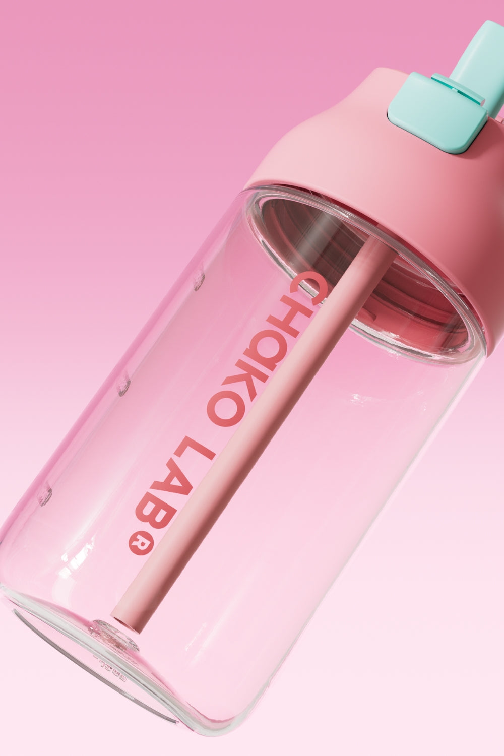 Kada Bottle PPSU pink bottle straw close up